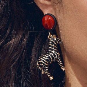 Boho Zebra Earrings
